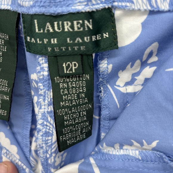 Ralph Lauren Wide Leg Crop Chino‎ Pants w/ Drawstring. Women's 12 Petite NWT - Picture 15 of 16